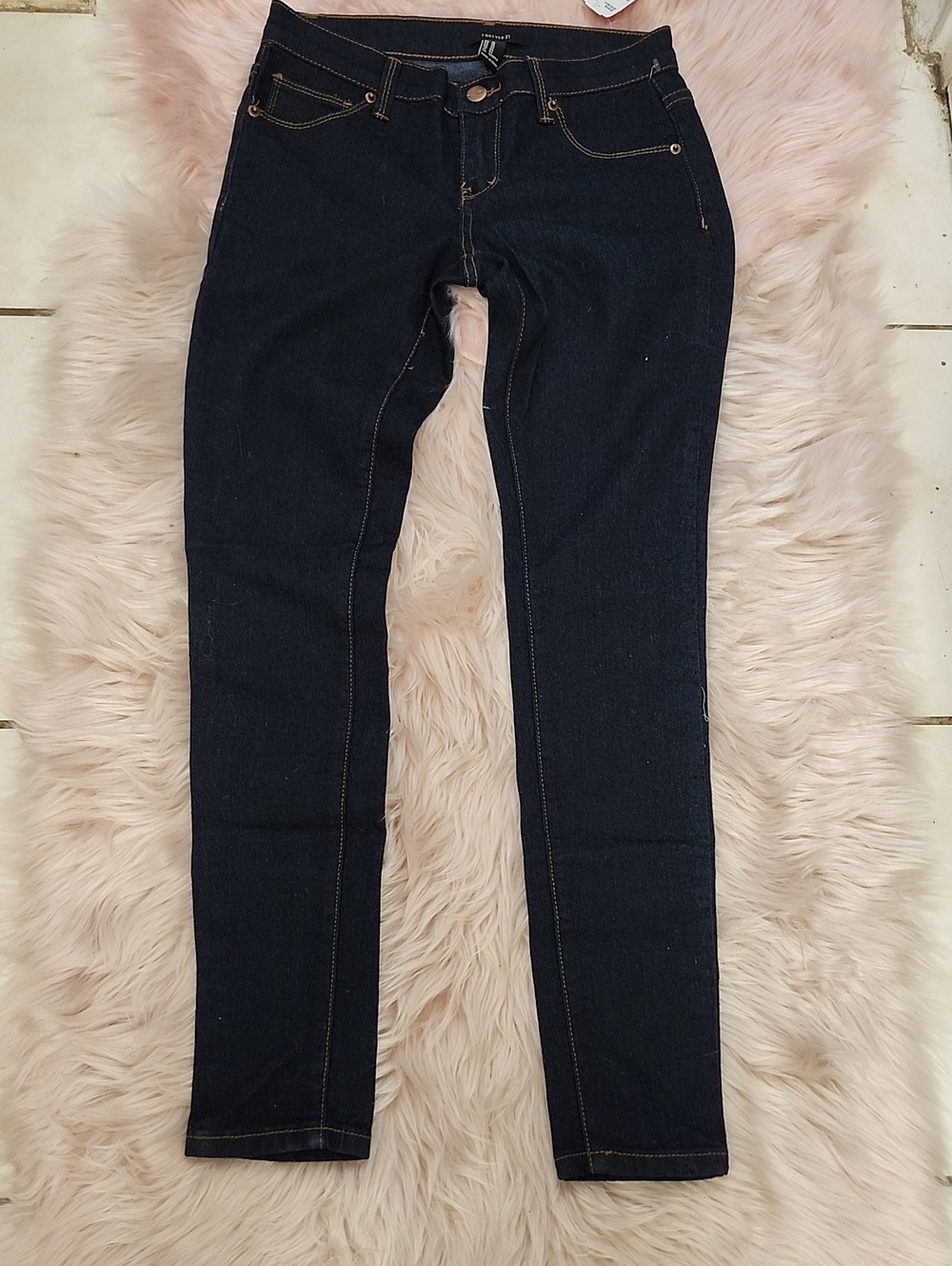 BRAND NEW FOREVER 21 WOMEN'S 5 POCKET SKINNY DENIM JEANS-25